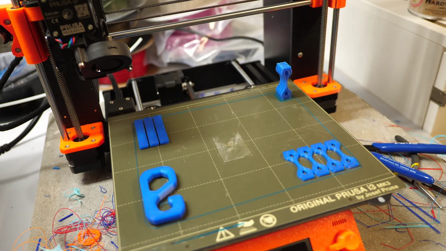 Test samples on Prusa Mk3