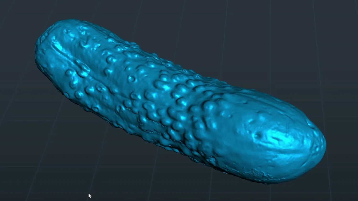 3D scan mesh of a pickle in Creality Scan