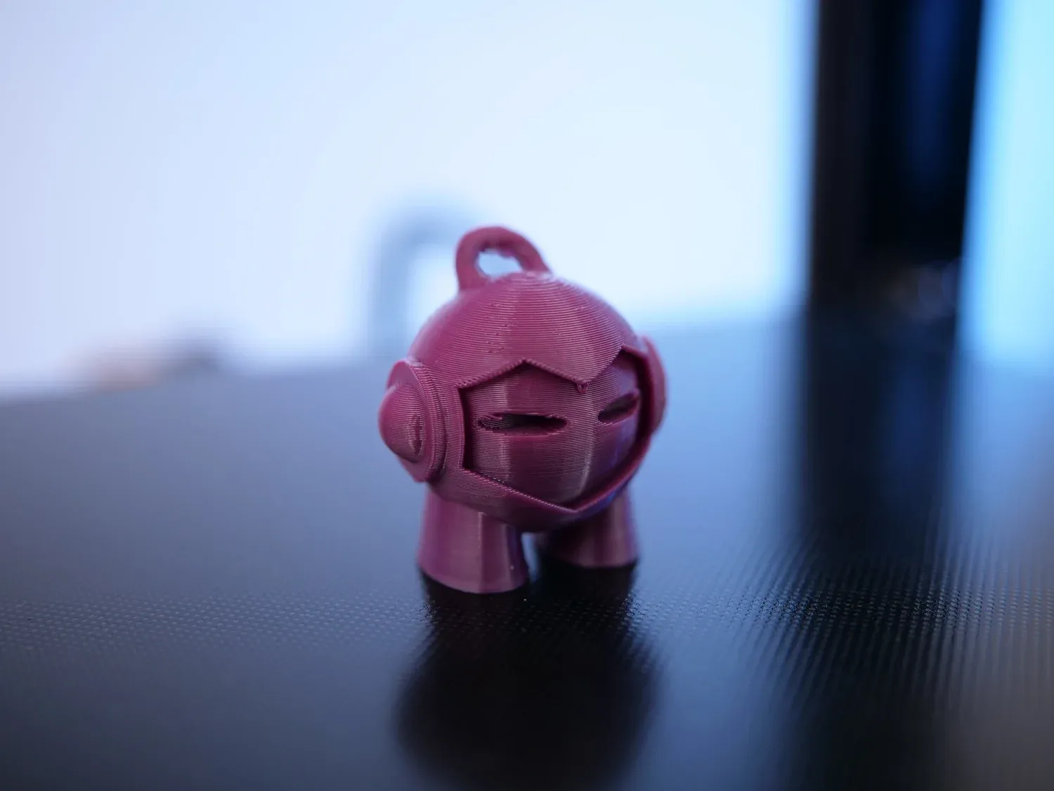 A printed Marvin keyring, small details cleanly reproduced