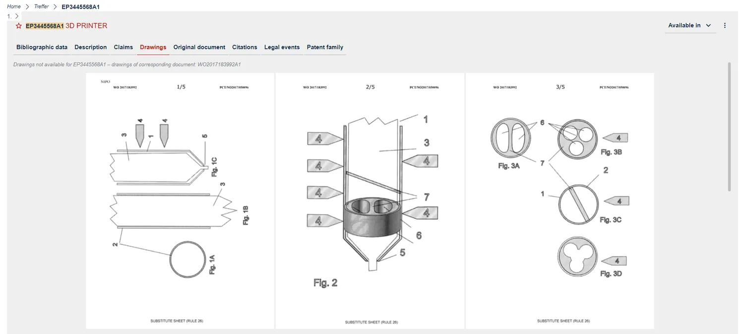Different insert shapes for improving the melt performance (from patent EP3445568A1)