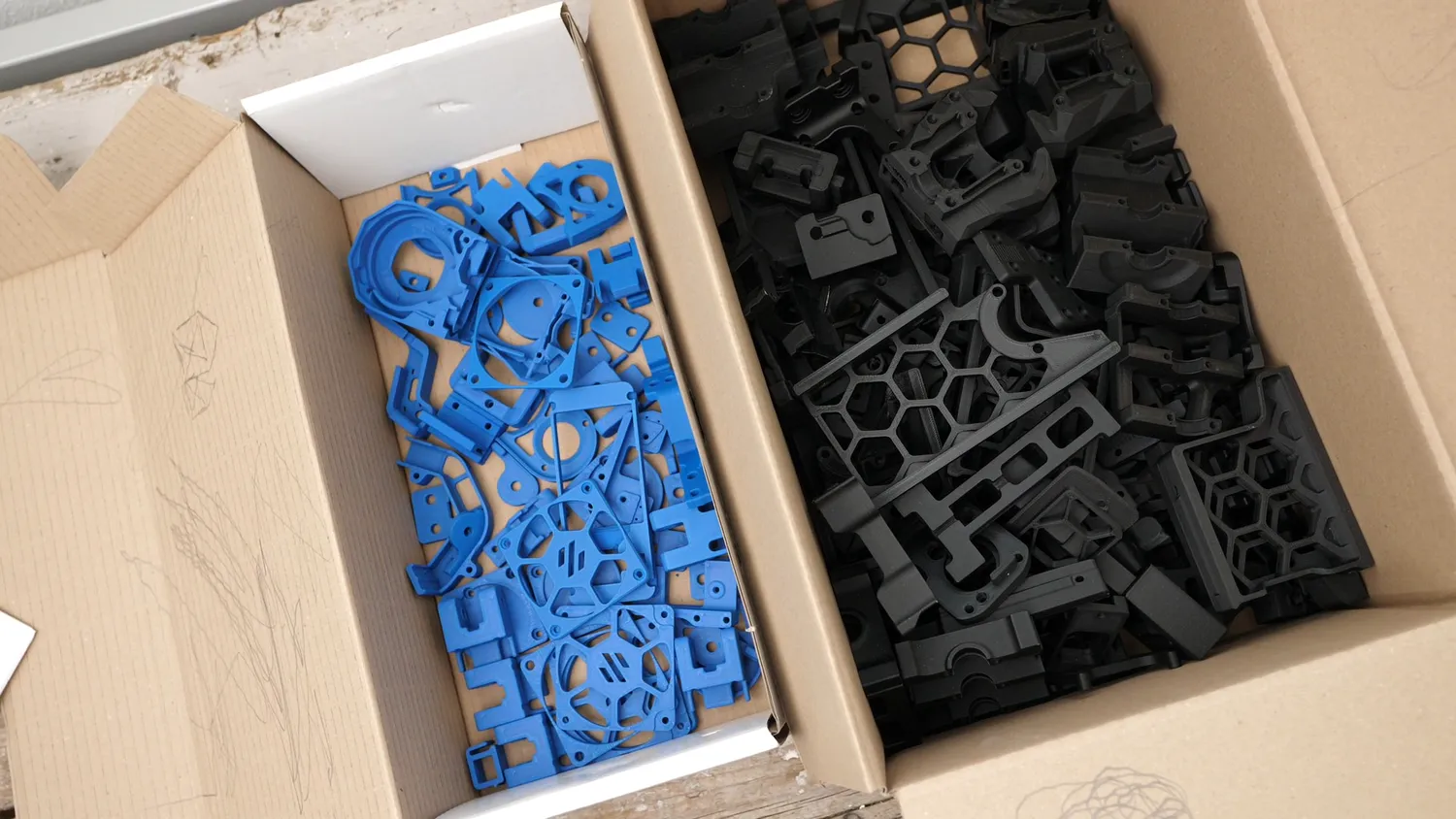  3D printed parts 