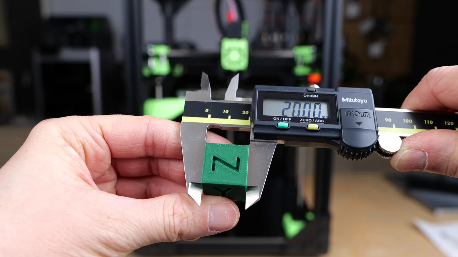  Dimensions of a typical Calibration Cube 