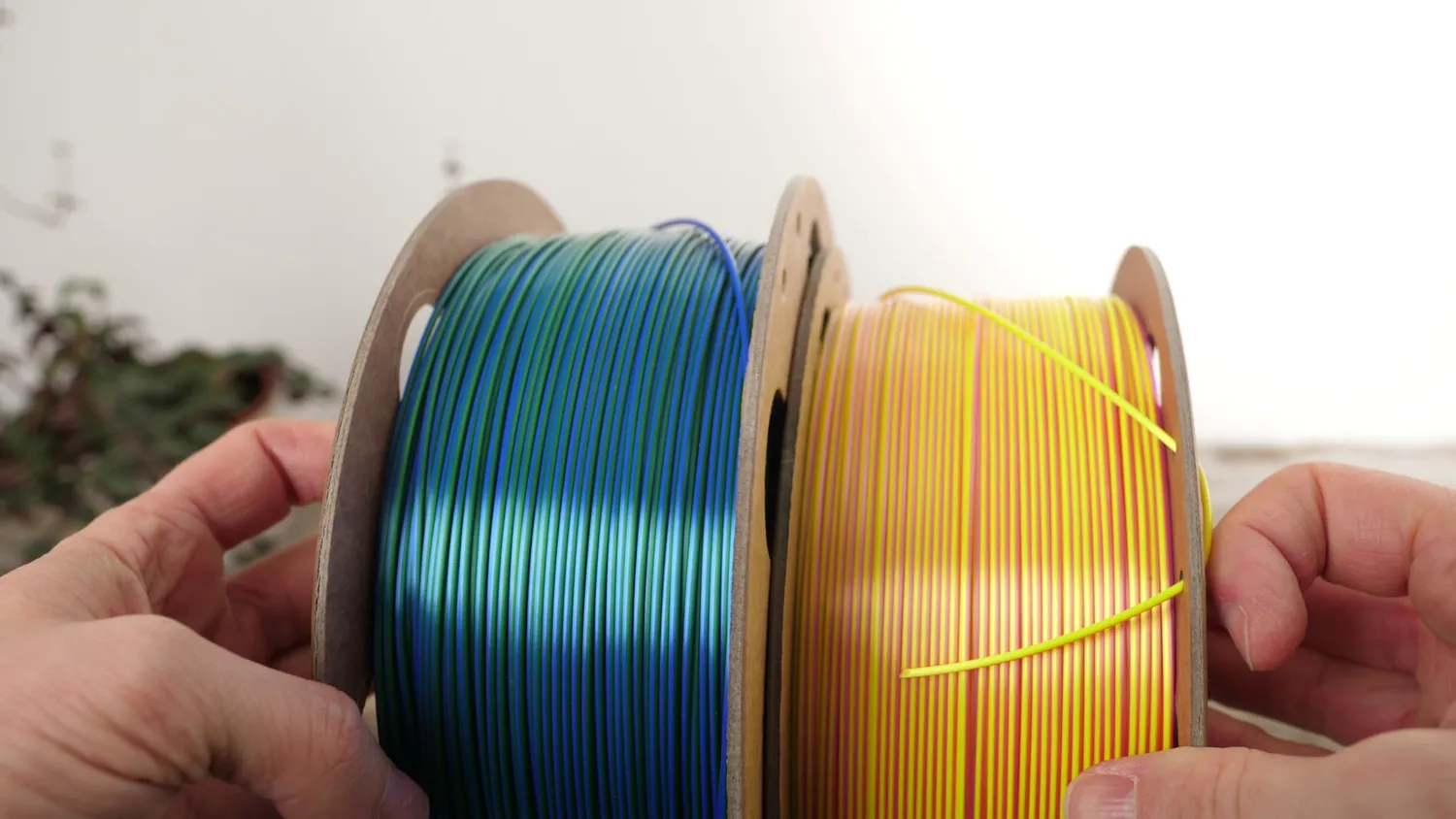 Dual Color Filament on the spools