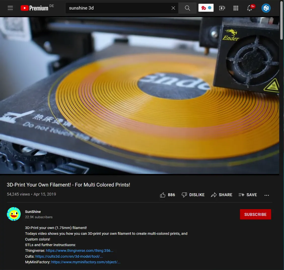 YouTube user SunShine demonstrating this technique in 2019