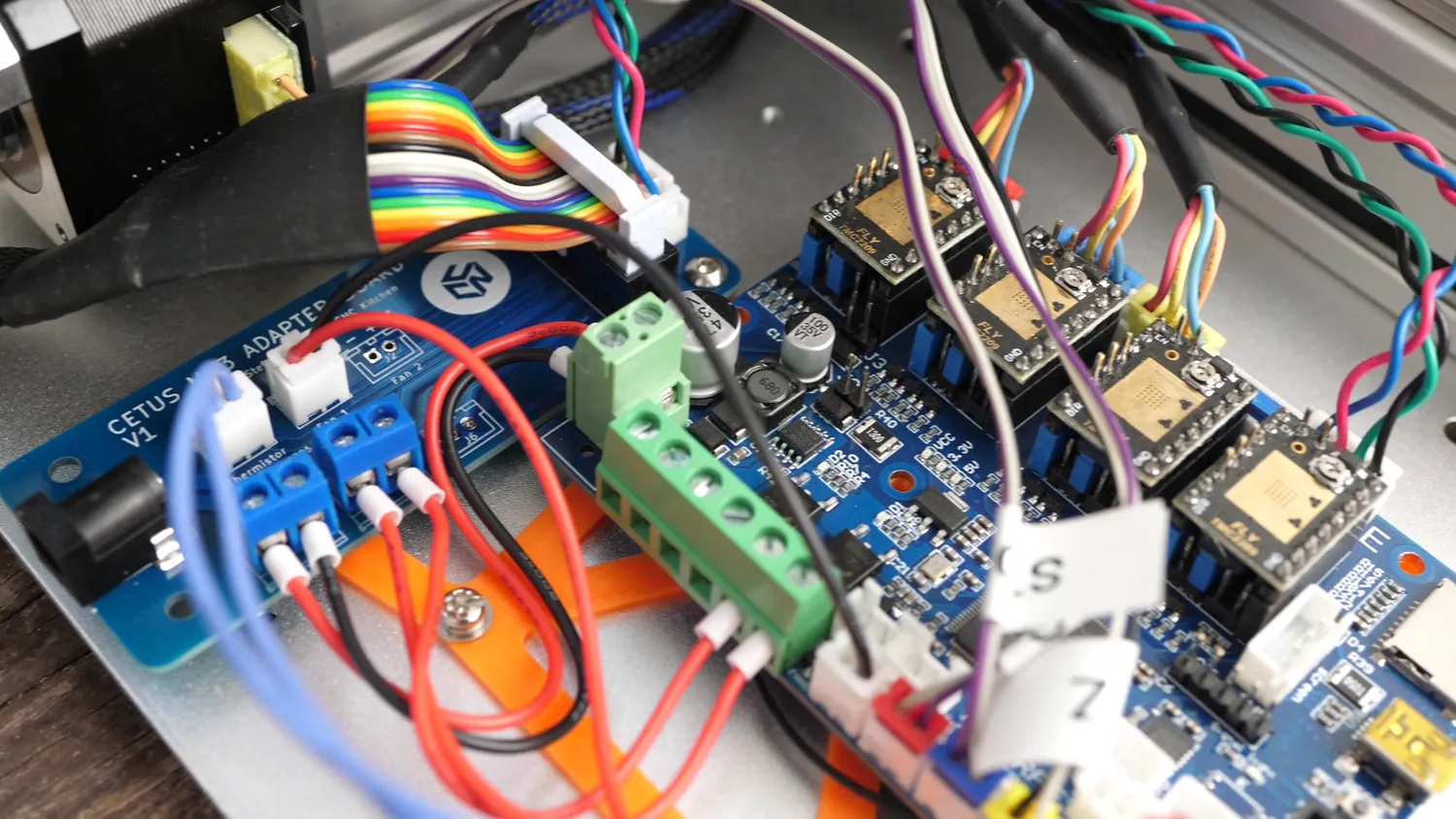  New electronics with custom adapter board and MELLOW FLY RRF E3 