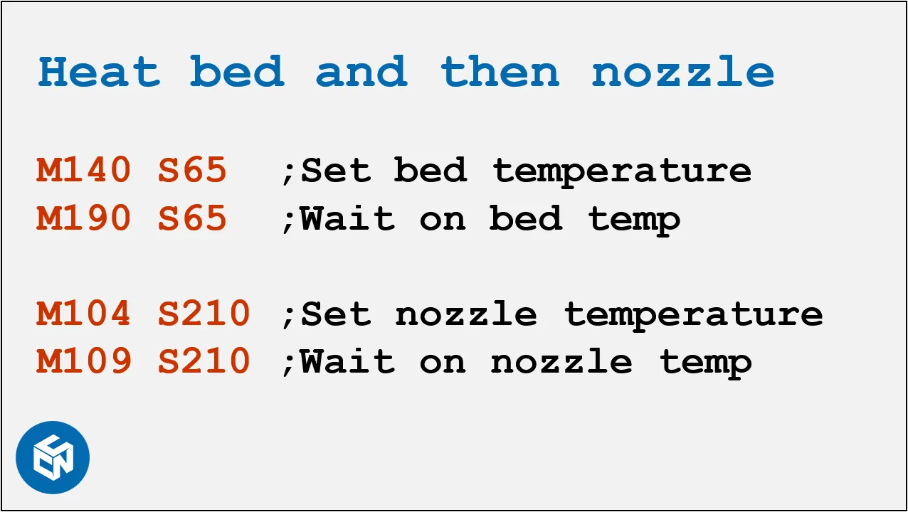  First heat the bed, then the nozzle 