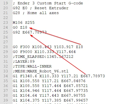 Manual G-code lines you need to add