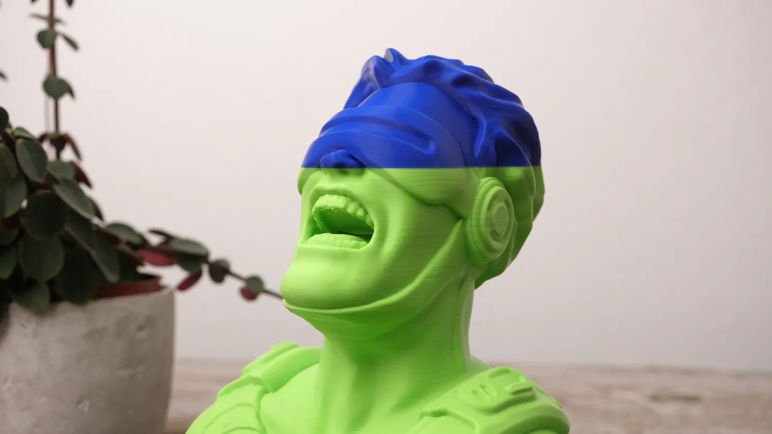 Cyclops bust by Wekster resumed with a manually homed z-axis