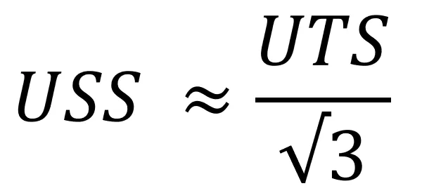 Ultimate Shear Strength estimation by von Mises