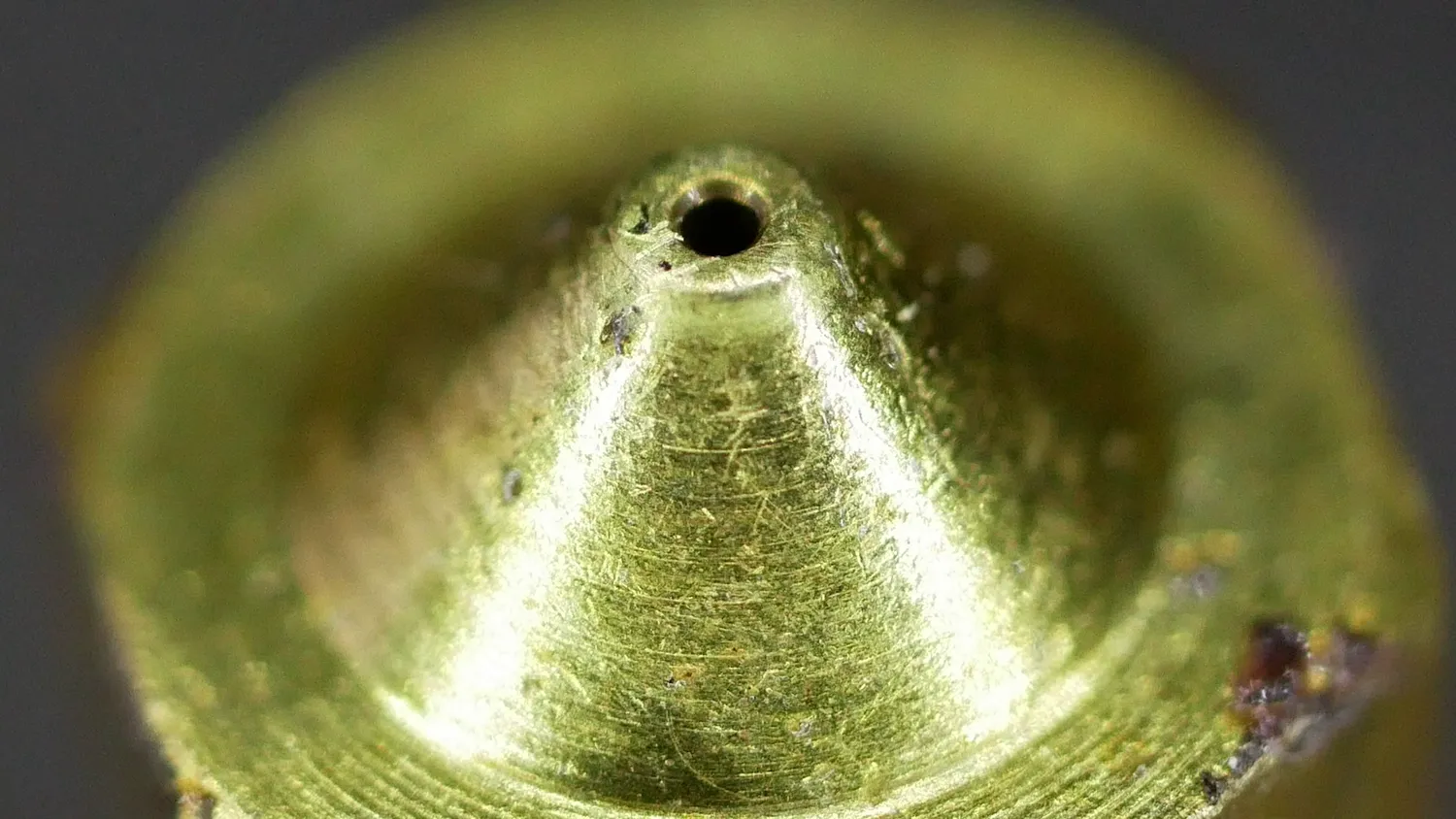 Nozzle after 330g of Glow in the Dark filament