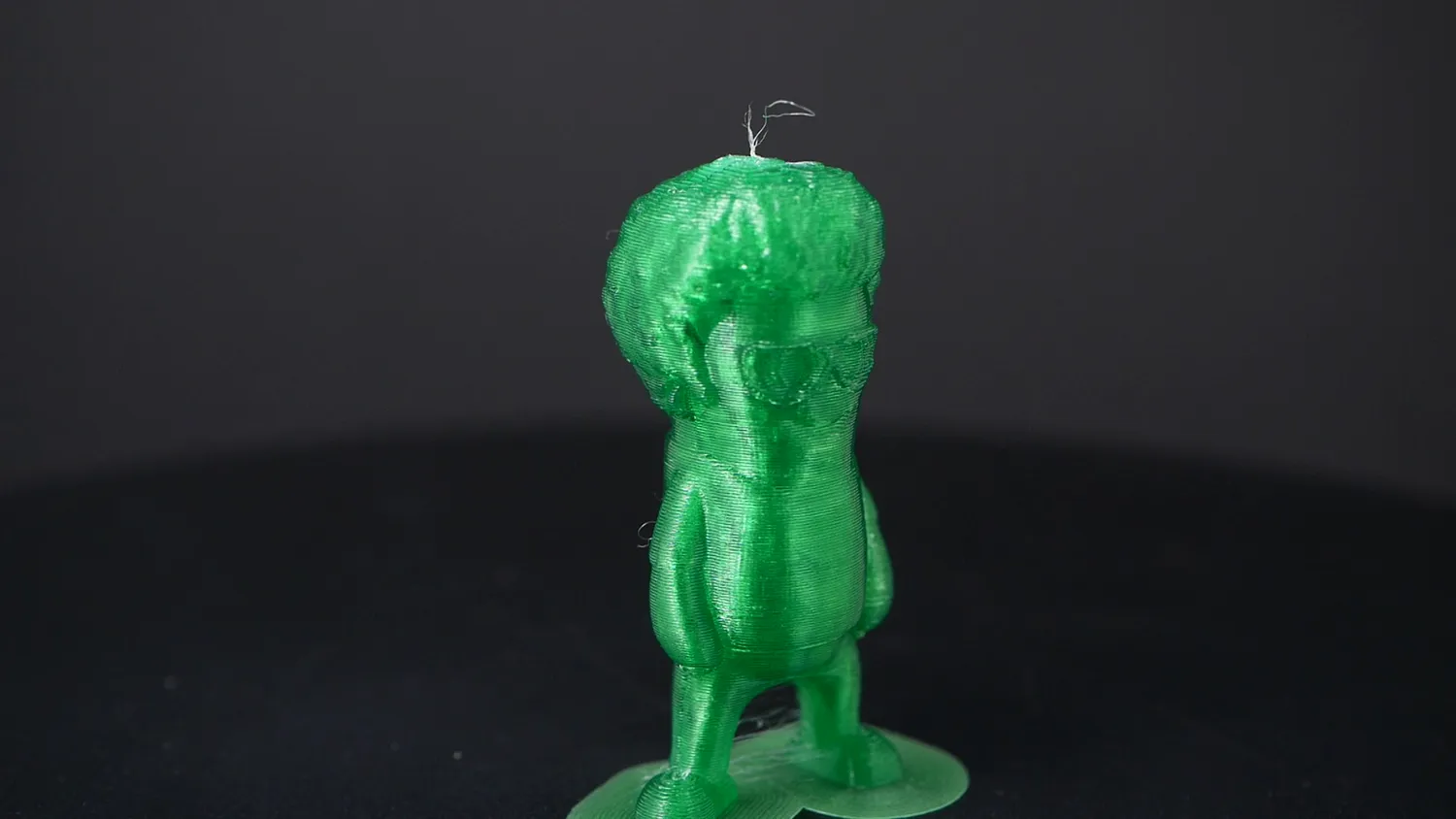 Marvin keychain printed in green bottle PET