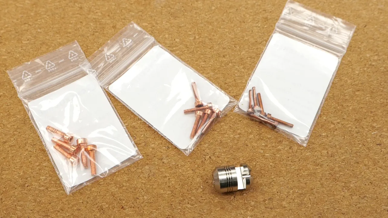 Insert Extractor Set with Copper screws.