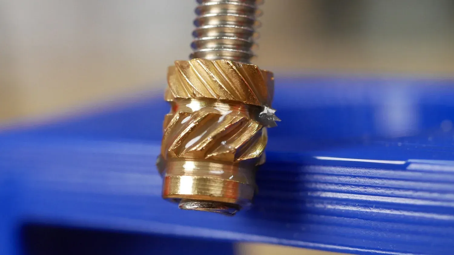 Insert with un-cured resin