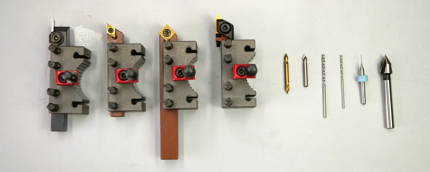 The 10 Tools used to machine the nozzle