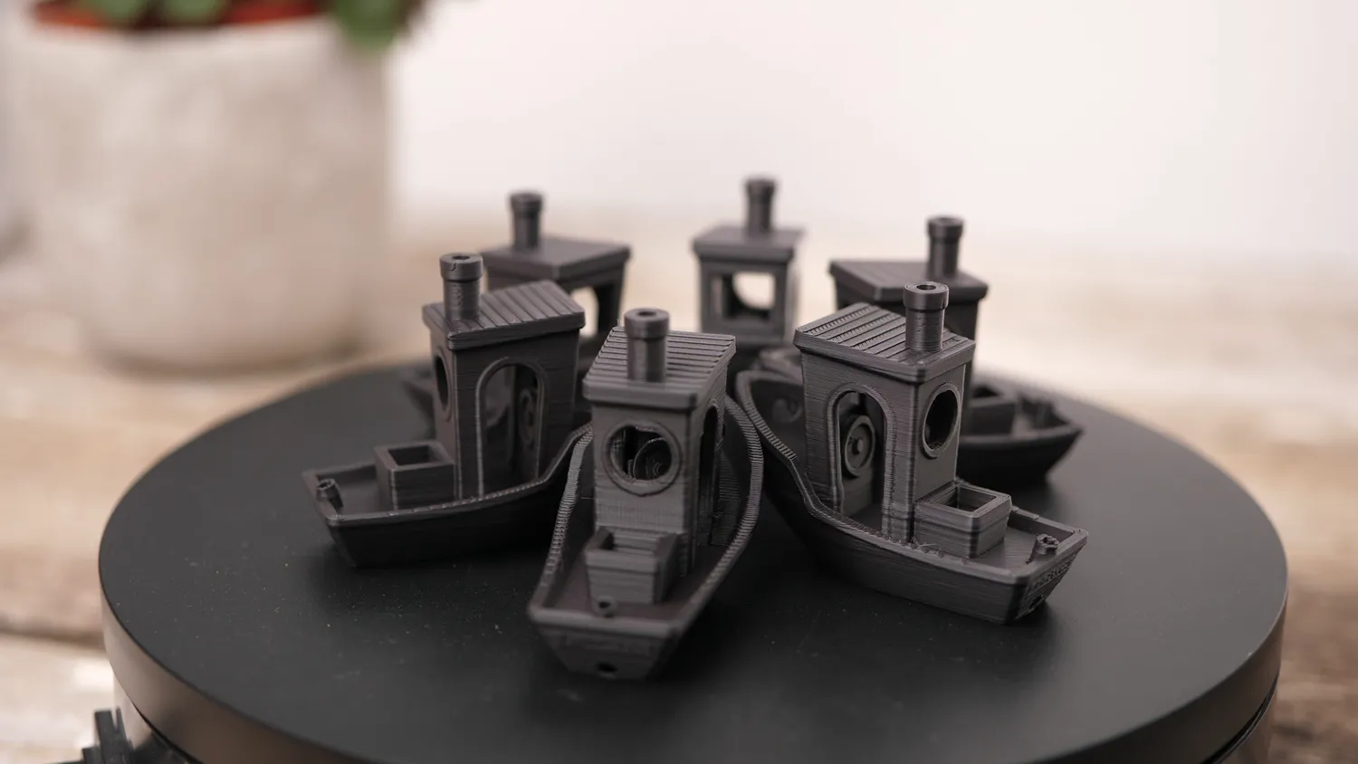  3DBenchys from recycled PLA 