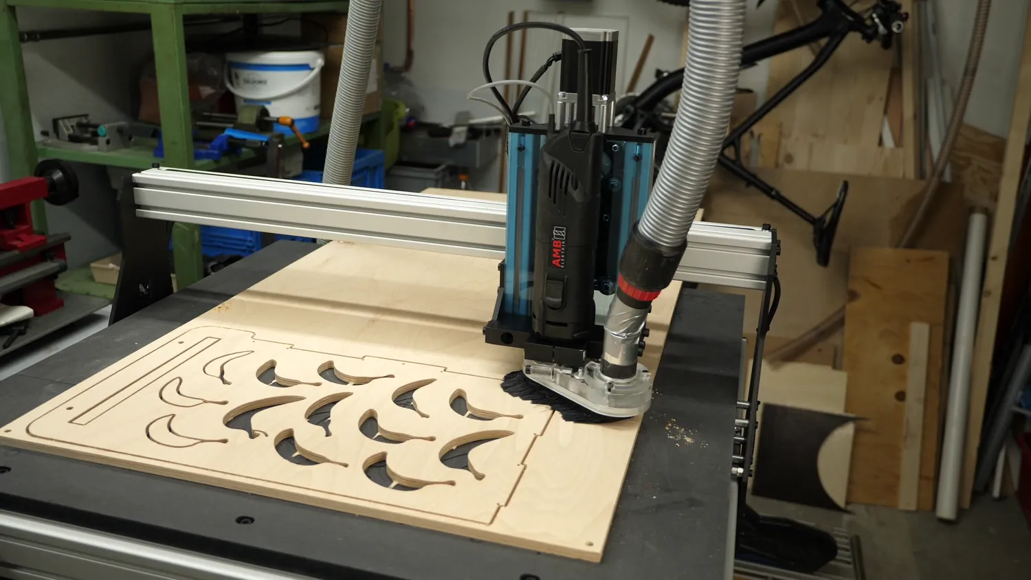 Machining parts of the learning tower