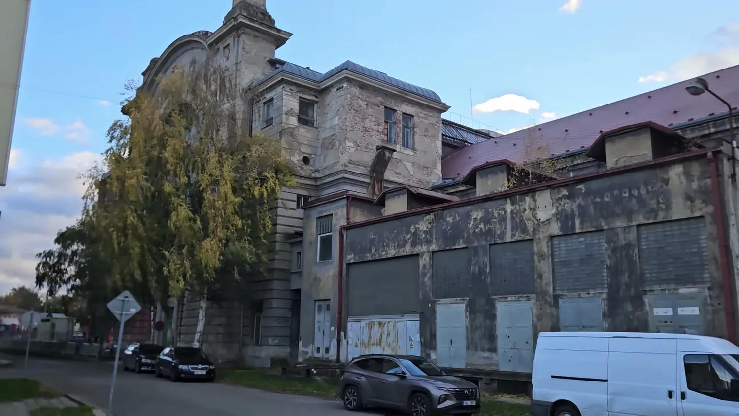 The old industrial building housing the Prusa factory in Prague