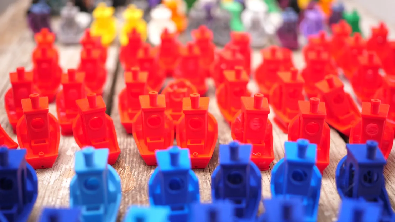 Parts separated by color