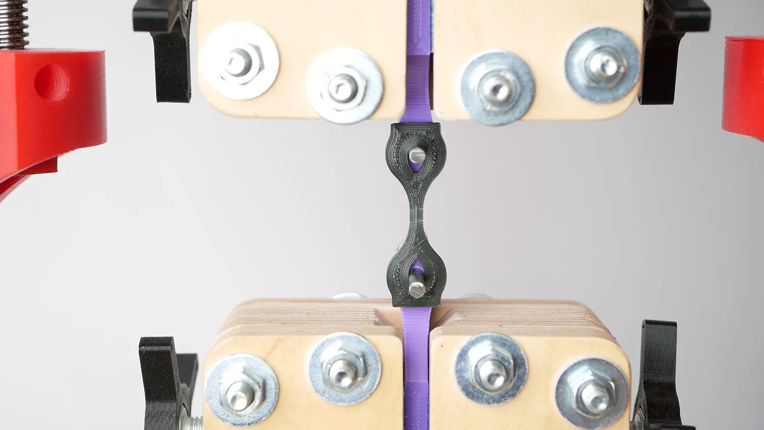 Tensile sample right before failure