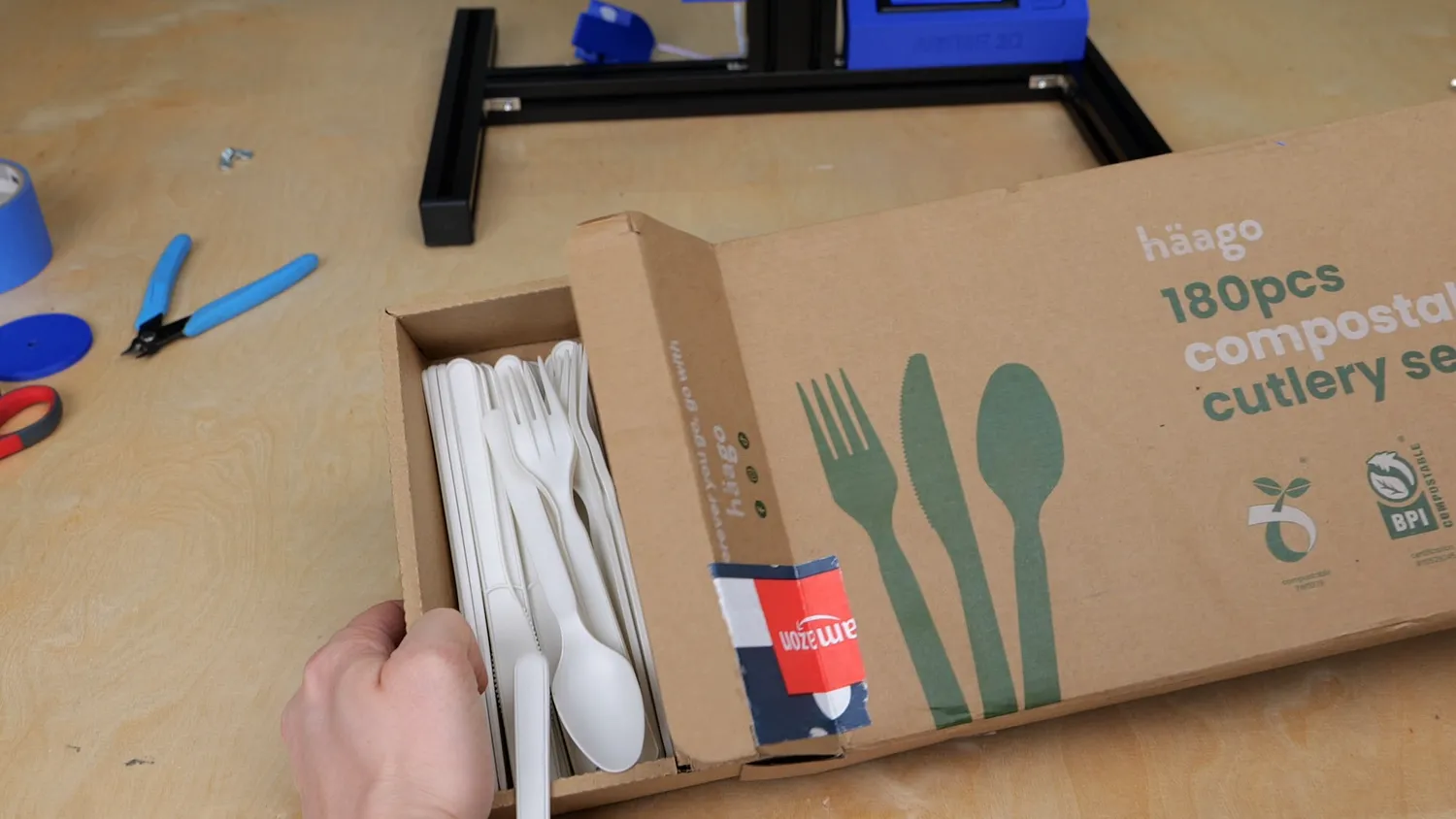  Compostable Cutlery Set from Amazon 