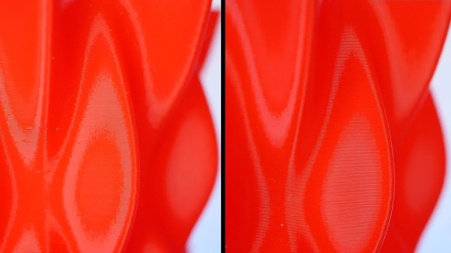 Before (left) and after (right) the fix (Slicing Resolution from 0.05 to 0.5mm)