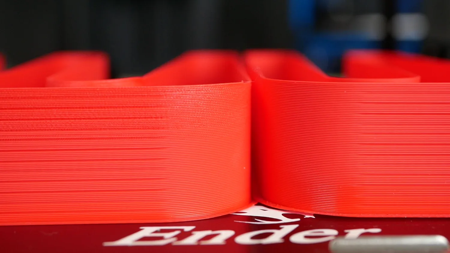 Extrusion Test Meander (left: Bondtech CHT - right: Aliexpress CHT)