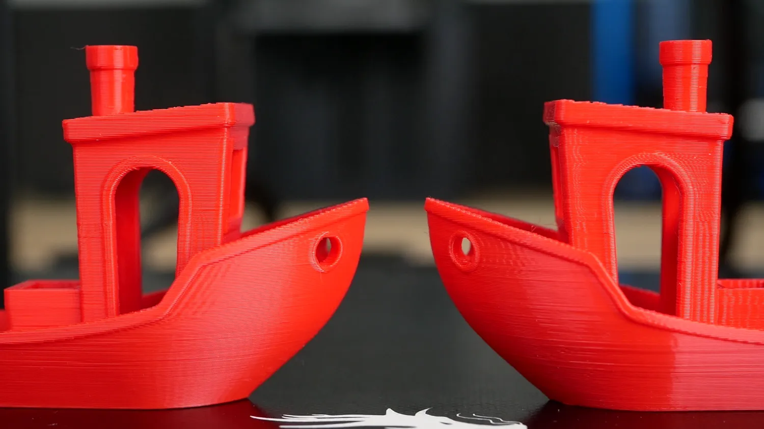 3D Benchy (left: Bondtech CHT - right: Aliexpress CHT)