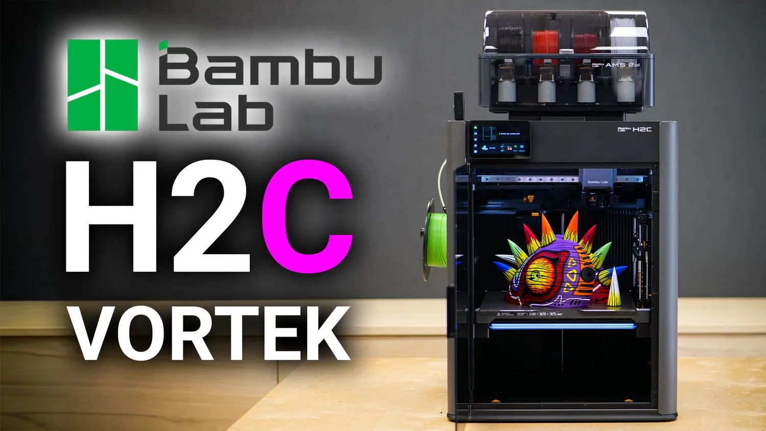 Bambu Lab H2C with the Vortek nozzle changing system