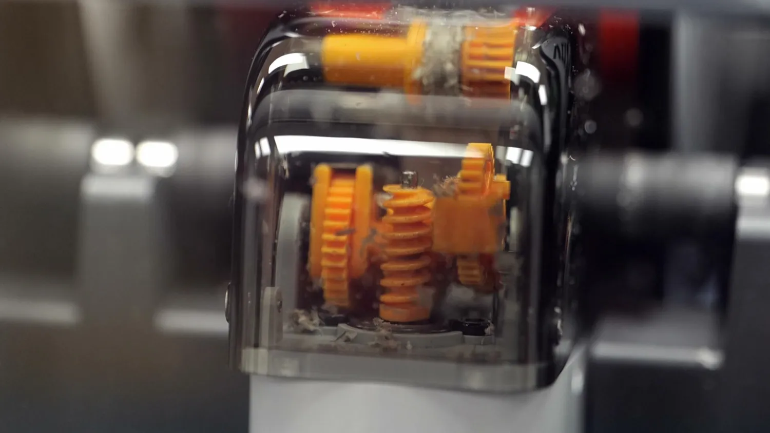 Shaved off filament collected in the AMS feeder gears