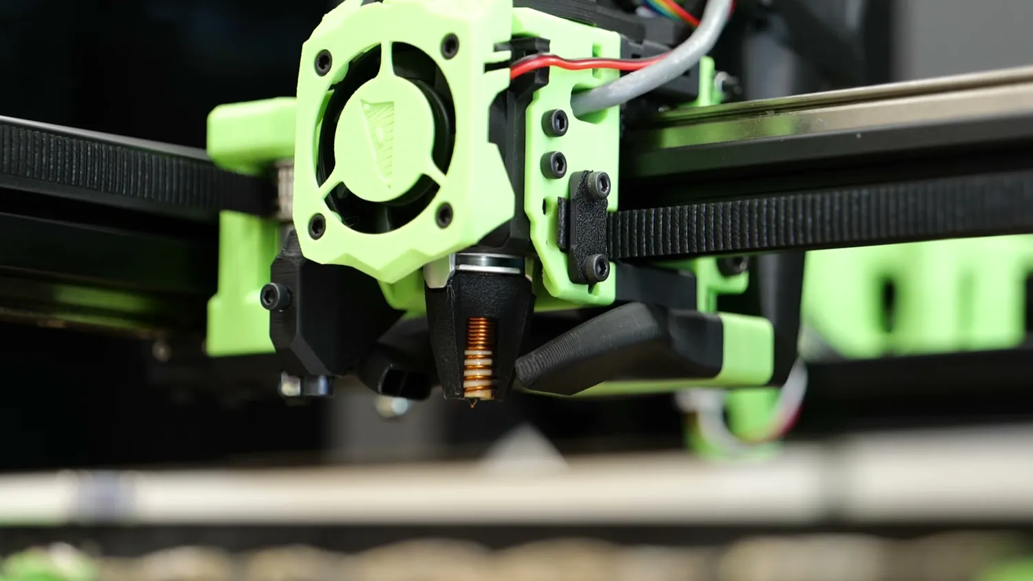Plasmics Trident induction hotend mounted on a RatRig printer