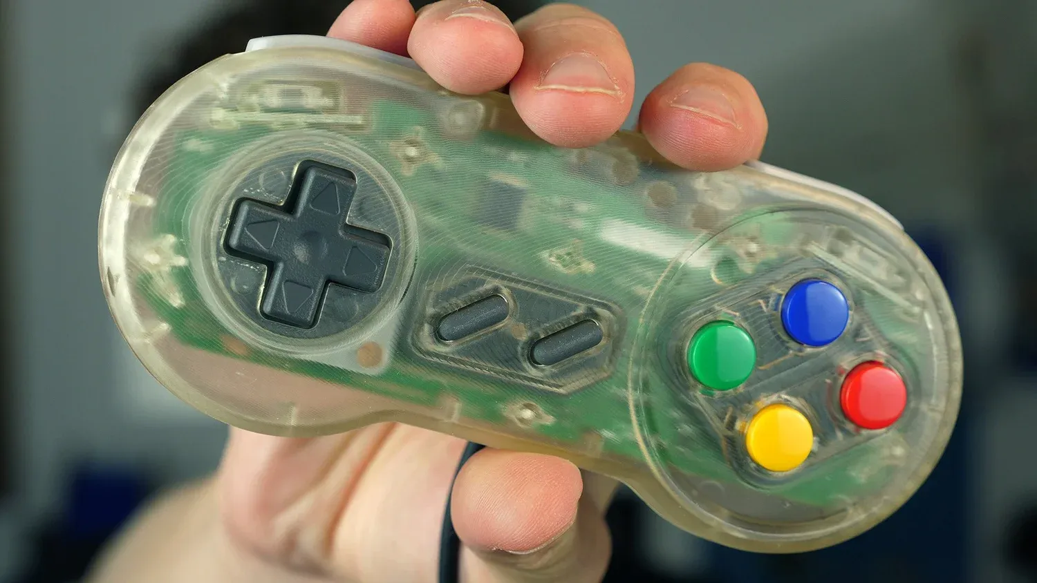 DIY transparent Super Nintendo Controller