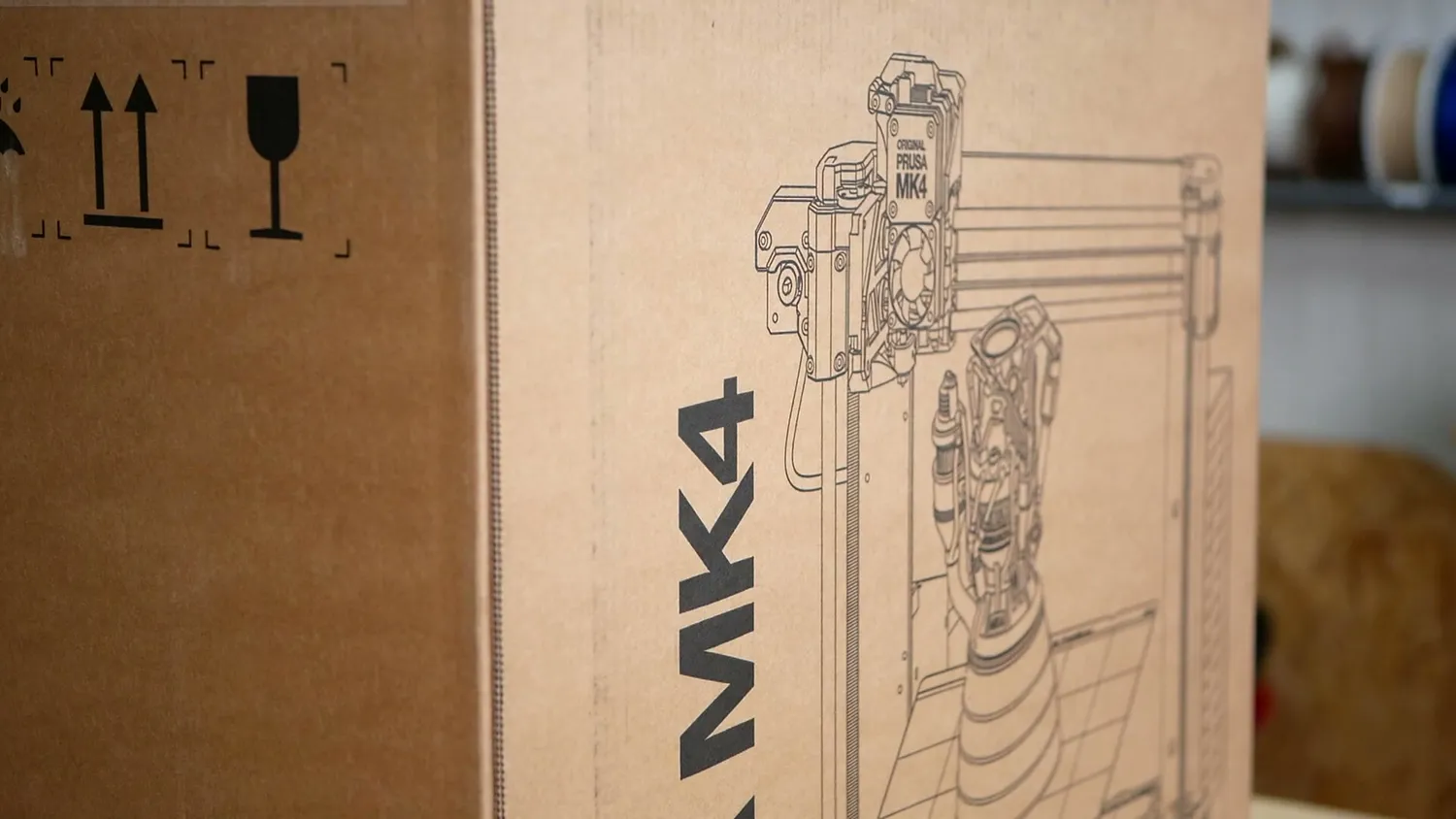 Original Prusa MK4 shipping box